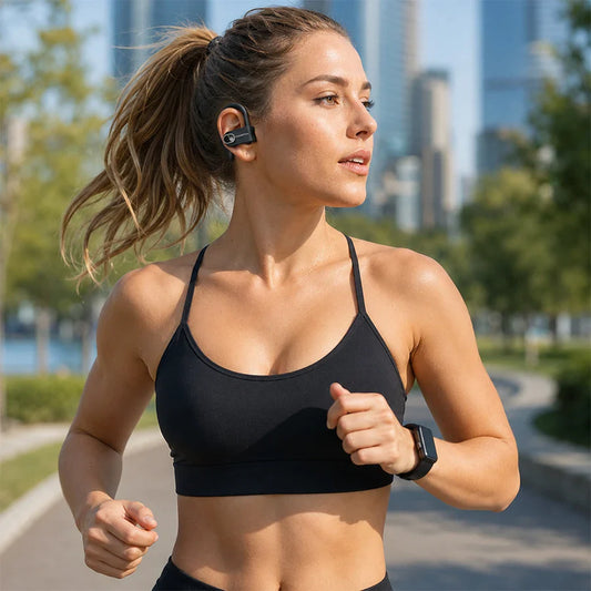 H'Maston RS52 Fone de Ouvido Bluetooth 5.3 Esportivo IPX5