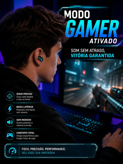 Fone Bluetooth Xiaomi 5.3 EarFit Pró A Prova D´agua Atividade Física Gamer Musicas