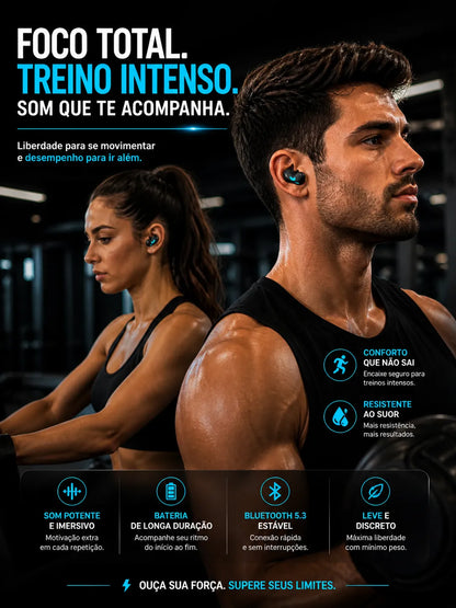 Fone Bluetooth Xiaomi 5.3 EarFit Pró A Prova D´agua Atividade Física Gamer Musicas