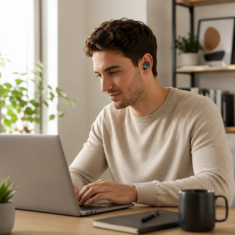 H'Maston F915 Fone de Ouvido Sem Fio In-ear Bluetooth 5.3