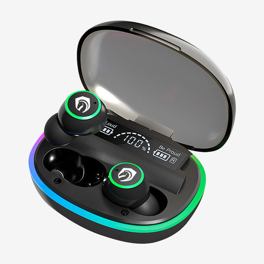 H'Maston F918 Fone Bluetooth 5.3 com LED e USB