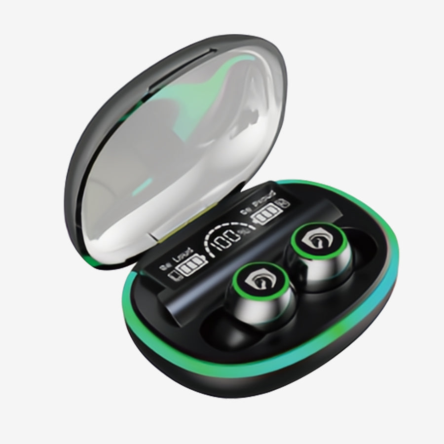 H'Maston F918 Fone Bluetooth 5.3 com LED e USB