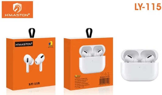 H'Maston LY115 Fones de Ouvido Bluetooth - Som de Qualidade e Conforto