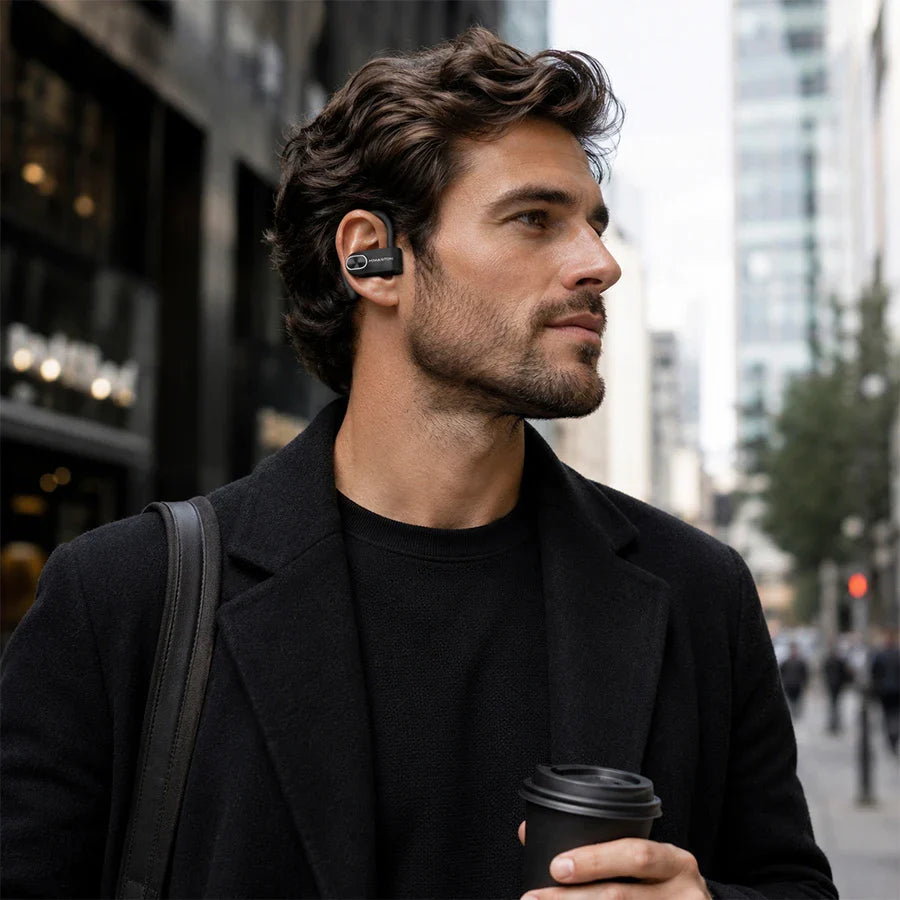 H'Maston RS52 Fone de Ouvido Bluetooth 5.3 Esportivo IPX5