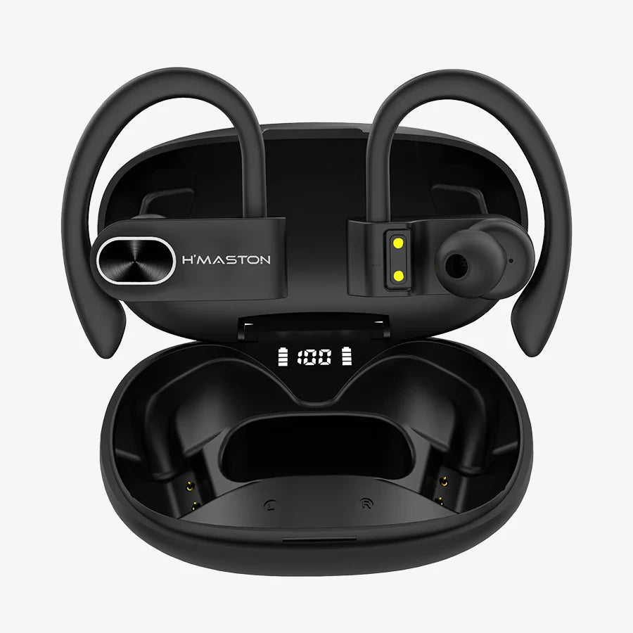 H'Maston RS52 Fone de Ouvido Bluetooth 5.3 Esportivo IPX5