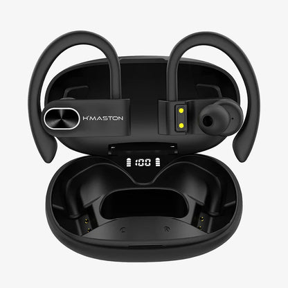 H'Maston RS52 Fone de Ouvido Bluetooth 5.3 Esportivo IPX5