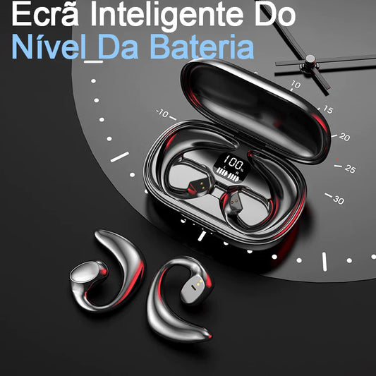 H'Maston RS24 Fone de Ouvido Sem Fio TWS Bluetooth 5.3 com Gancho